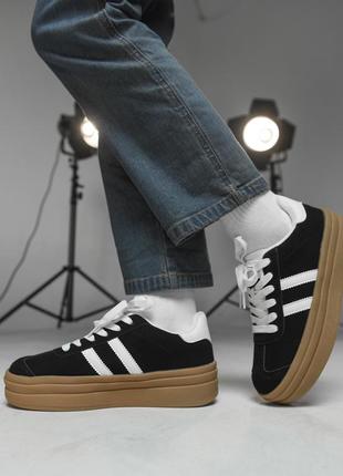 Женские кроссовки crosti black /white