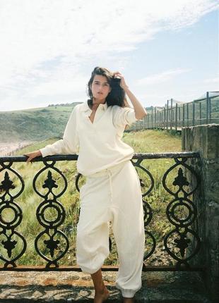 Світшот бежевий жіночий світшот поло zara new