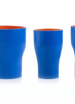 Патрубок силиконовый с переходом , длина 100 мм, диаметры 50*65