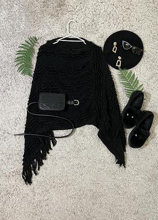 Оригінальне асиметричне пончо #91/4