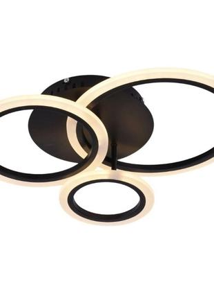 Люстра светодиодная акриловая sirius 6091-3 bk 40w