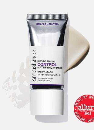 Праймер матуючий smashbox photo finish mattify oil & shine control primer