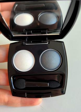 Двухцветные тени для век глаз эйвон avon black pearl
