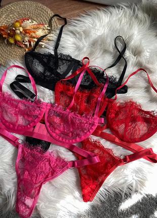 Кружевной комплект 🌸3 фото