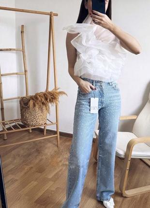 Джинси zara wide leg