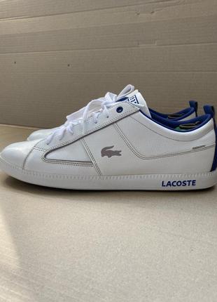 Крутые кожаные кроссовки/ кеды lacoste, 47 размер