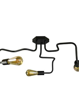 Люстра лофт msk electric laminari на три лампи павук nl 5526-3