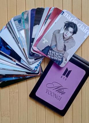 Lomo cards ломо карты мин юнги шуга 민윤기 min yoongi suga bts бтс 40 карточек+картхолдер
