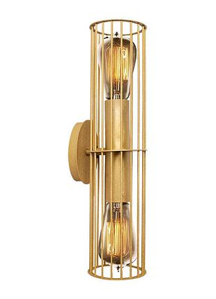 Бра под две лампы е27 msk electric malta настенный светильник в стиле лофт mr 1040 gd