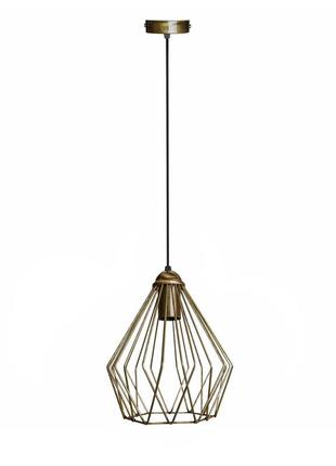 Светильник подвесной в стиле лофт msk electric silvia nl 05371 bn бронза
