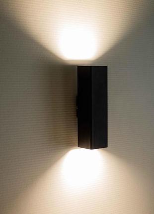 Світильник настінний msk electric crocus бра під дві лампи квадрат е27 sq 2206