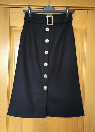 Спідниця міді m&s collection на гудзиках5 фото