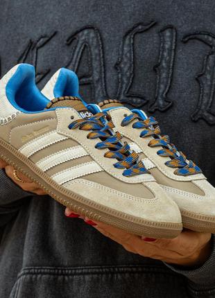Мужские кроссовки adidas wales bonner x samba desert white 40-41-42-43-44-45