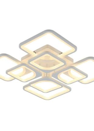 Люстра светодиодная акриловая потолочная sirius 6109-8 wt 138w