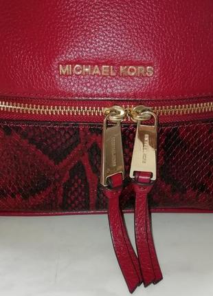 Кожаный рюкзак michael kors, оригинал3 фото