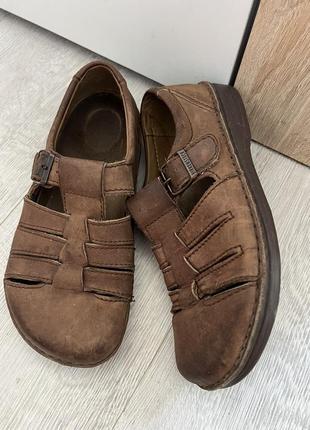 Оригінальні шкіряні сандалі, босоніжки birkenstock 39 розмір