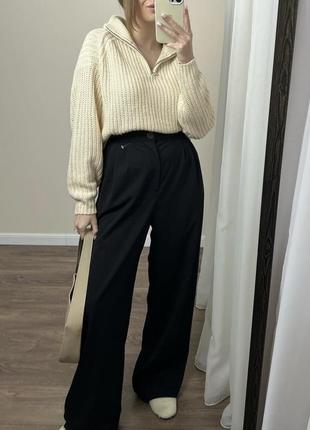 Брюки штани палаццо wide leg bershka