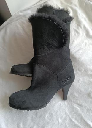 Зимние сапоги ugg 100% натуральная замша и мех