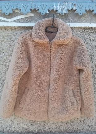 Шикарная меховая куртка тедли 34-36 р.наш 42-44 г.