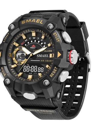 Мужские влагостойкие тактические часы smael 8040