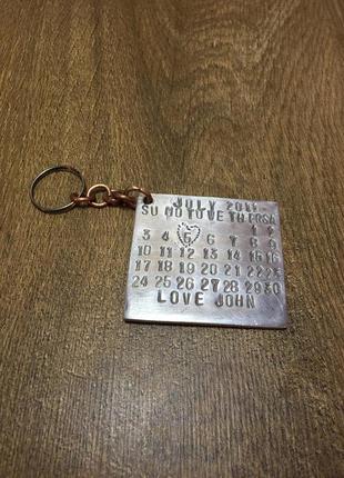 Олов'яний брелок для ключів