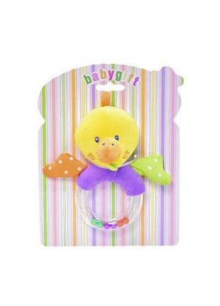 Погремушка мягкая  bambi c20561 животные утка