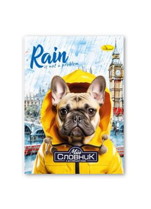 Тетрадь-словарь по английскому языку "rain is not a problem" ап-0501-7