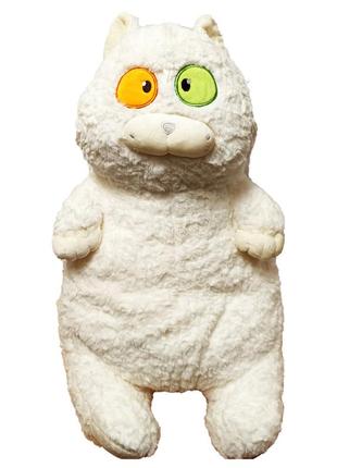 М'яка іграшка "товстий кіт" k15215, 60 см білий