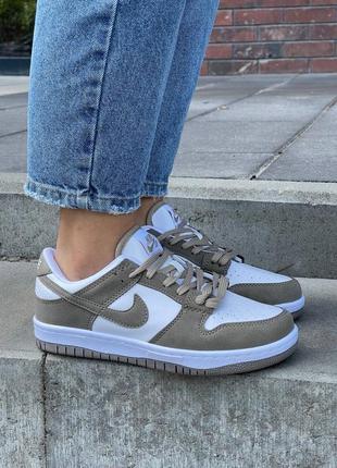 Женские кроссовки nike fencing flyknit wolf grey dark grey hair women beige white7 фото