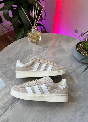 Женские кроссовки adidas campus 00s beige white