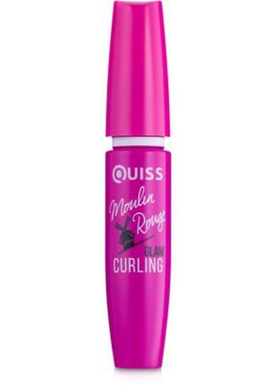 Туш для вій quiss moulin rouge curling glam black (4823097108147)