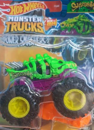 Hot wheels monster trucks skelesaurus power smashers htm30 mattel хот вілс монстер трак скелезавр