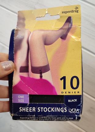 Тонкі 10 ден панчохи на поясі