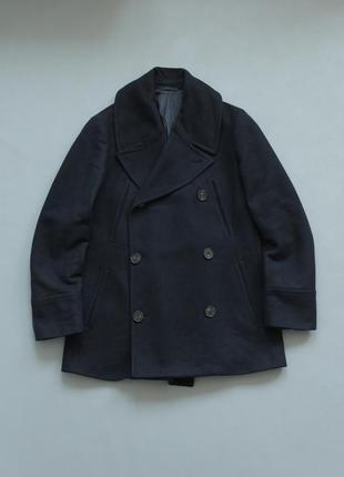 Alexander mcqueen пальто двубортне чоловіче вовна кашеміре вовняне кашемірове xl 52 чорне александр маквін