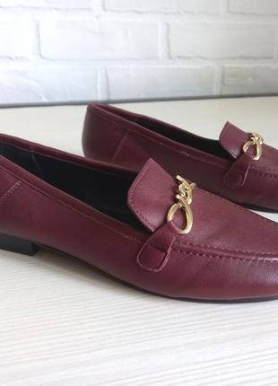Модные кожаные лоферы topshop