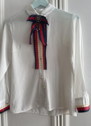 Рубашка поплин, gucci. р42