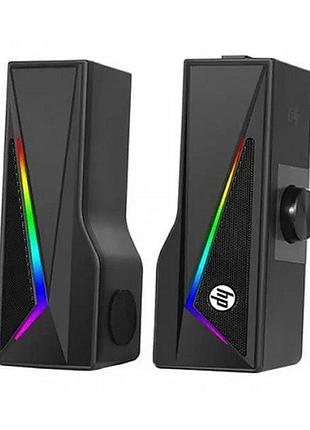 Акустическая система саундбара 2.0 hp dhe-6005 usb 6 вт led rgb
