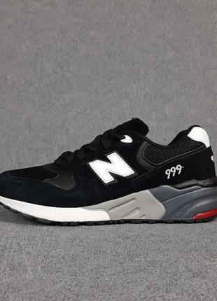 Чоловічі кросівки new balance 999 чорні з білим знижка sale | smb