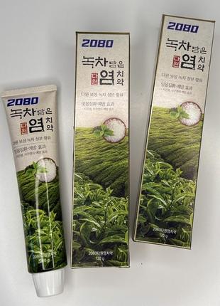 Dental clinic 2080 green tea salt toothpaste зубна паста, 120 мл