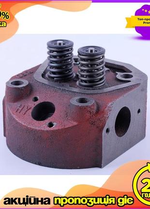 Головка цилиндра тата 190n с клапанным механизмом чугун 5230гр. дизель водяное охлаждение. ve-33