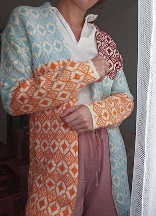 Яскрава кофта накидка, розмір s