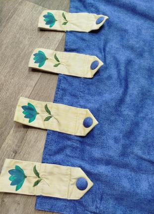 Готовая штора на петлях с подхватом