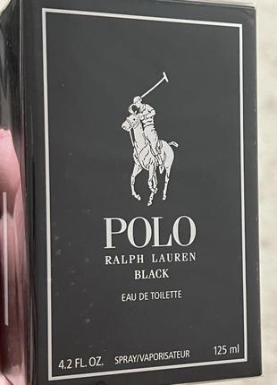 Туалетная вода ralph lauren polo black для мужчин - edt 125 ml/мл оригинал
