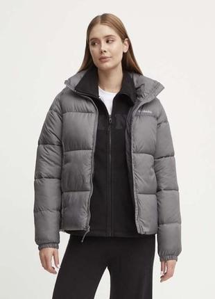 Пуховик columbia puffect jacket grey