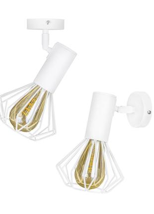 Светильник лофт msk electric diadem настенно-потолочный nl 22151-1w белый