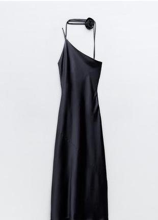 Сатинова сукня zara. по бірці розмір л