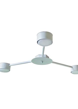 Люстра стельова msk electric copter на три круглі плафони під лампи gx53 nl 8040-3 wh білий