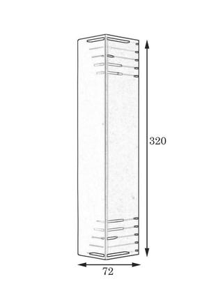 Світильник настінний msk electric sieve бра під дві лампи nl 23701-1 cr сірий муар3 фото