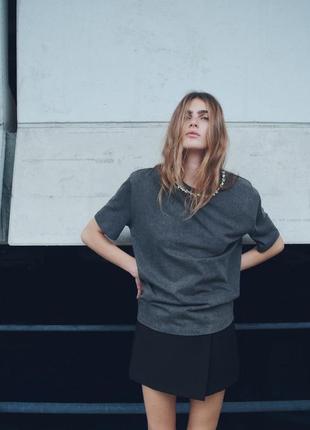 Футболка сіра варена жіноча zara new