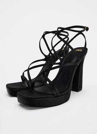 Zara босоніжки на платформі4 фото